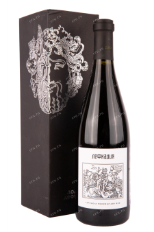 Вино Лефкадия Красное сухое в подарочной упаковке 2019 0.75 л