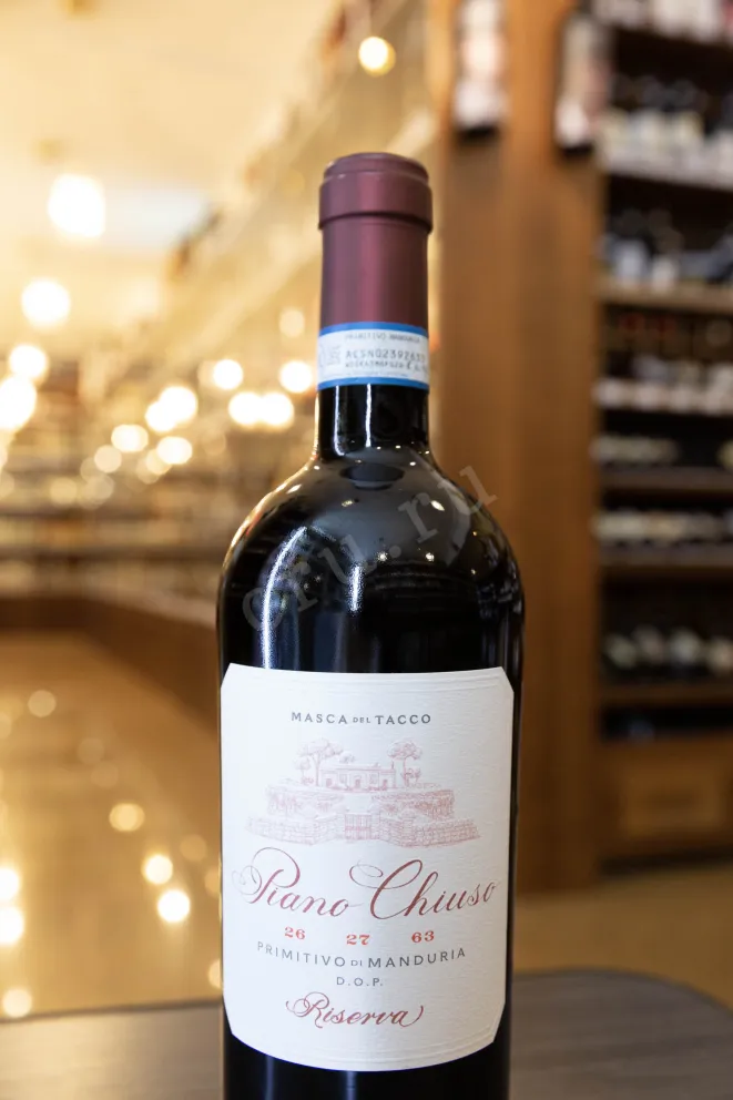 В магазине Крю Профи Masca del Tacco Piano Chiuso Riserva Primitivo di Manduria 2021 0.75 л