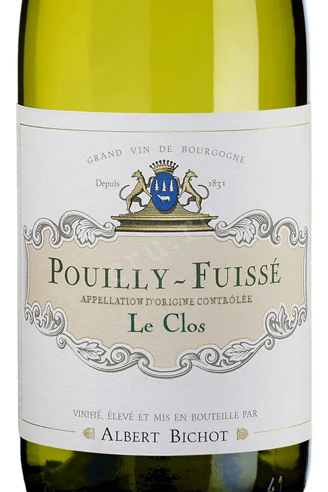 Этикетка Albert Bichot Pouilly-Fuisse 2015 0.75 л