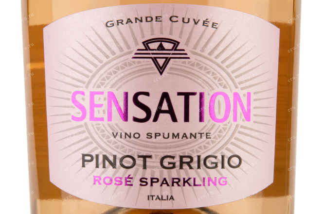 Этикетка Sensation Pinot Grigio Rose 0.75 л