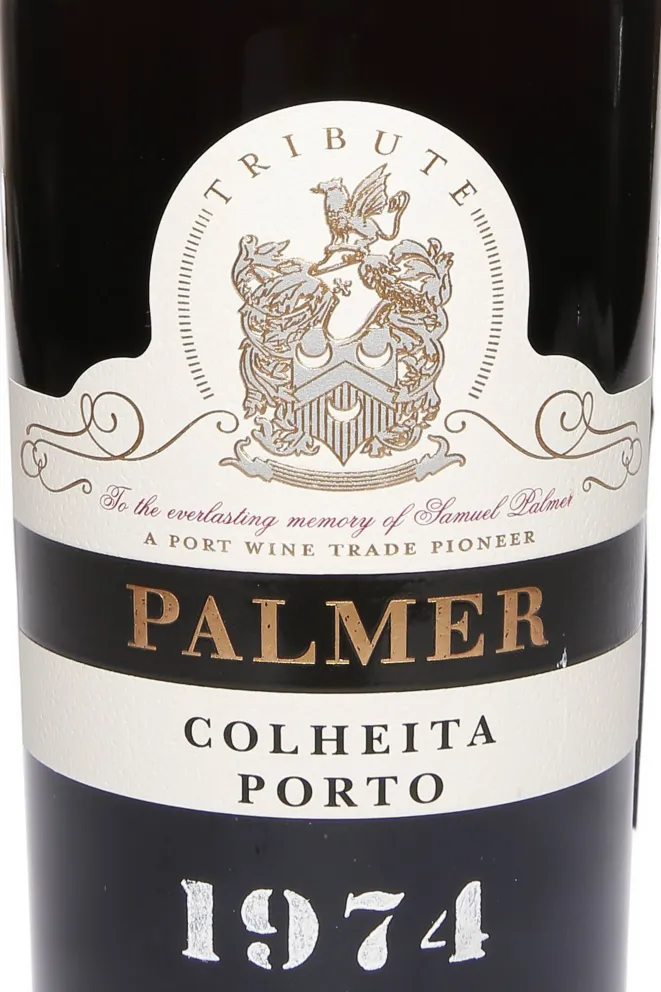 Этикетка Palmer Colheita Porto in tube 1974 0.75 л