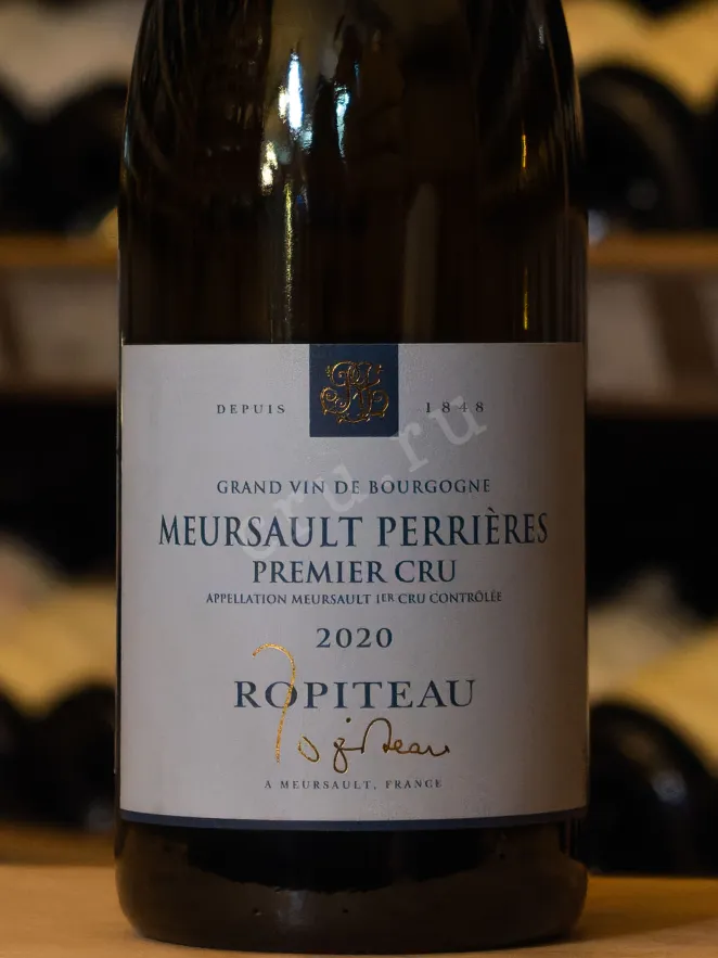 В магазине Крю Профи Ropiteau Mersault Perrieres Premier Cru AOC 2020 0.75 л