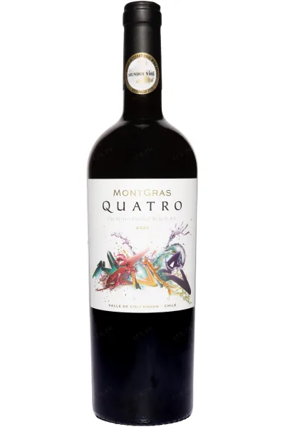 Вино Montgras Quatro Valle de Colchagua DO 2021 0.75 л