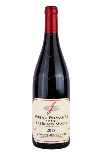Вино Domaine Jean Grivot Vosne-Romanee 1er Cru Les Beaux Monts 2018 0.75 л