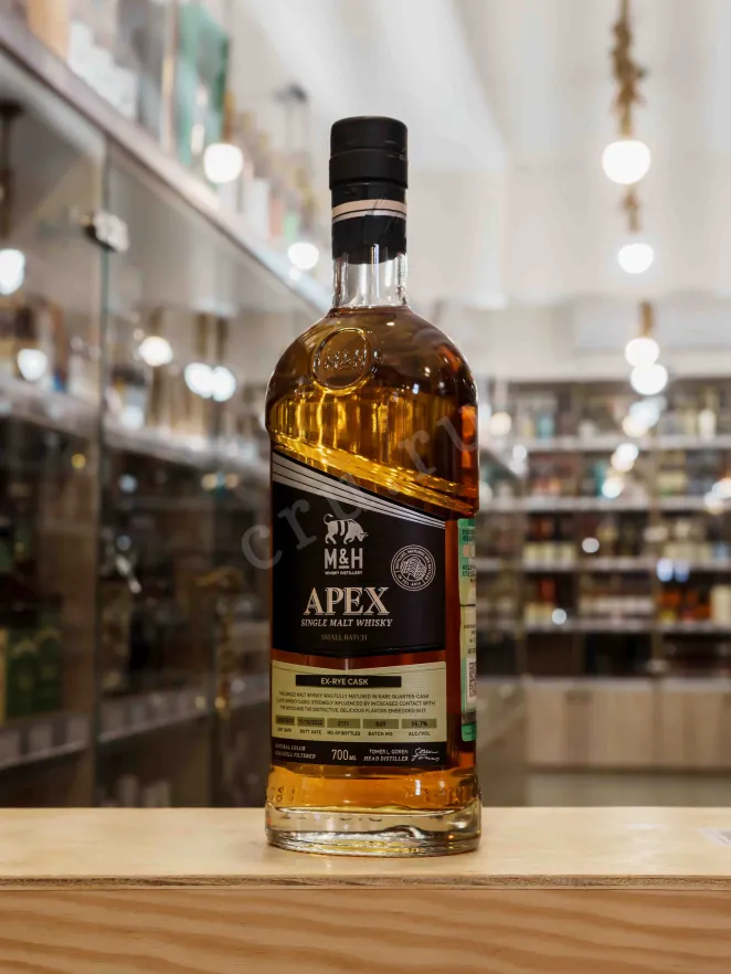 В магазине Крю Профи M&H Apex ex-Rye Cask in gift box 0.7 л