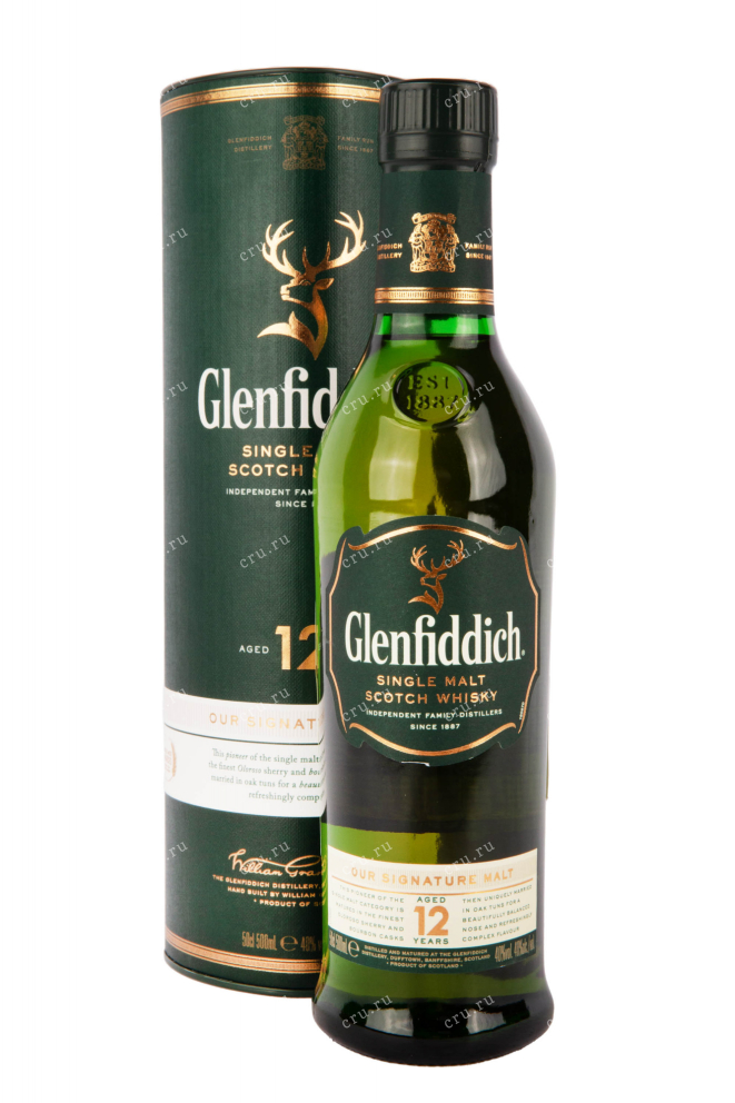 Виски Glenfiddich 12 years  0.5 л