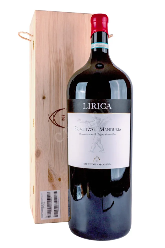 Вино Lirica Primitivo di Manduria in gift box 2021 15 л