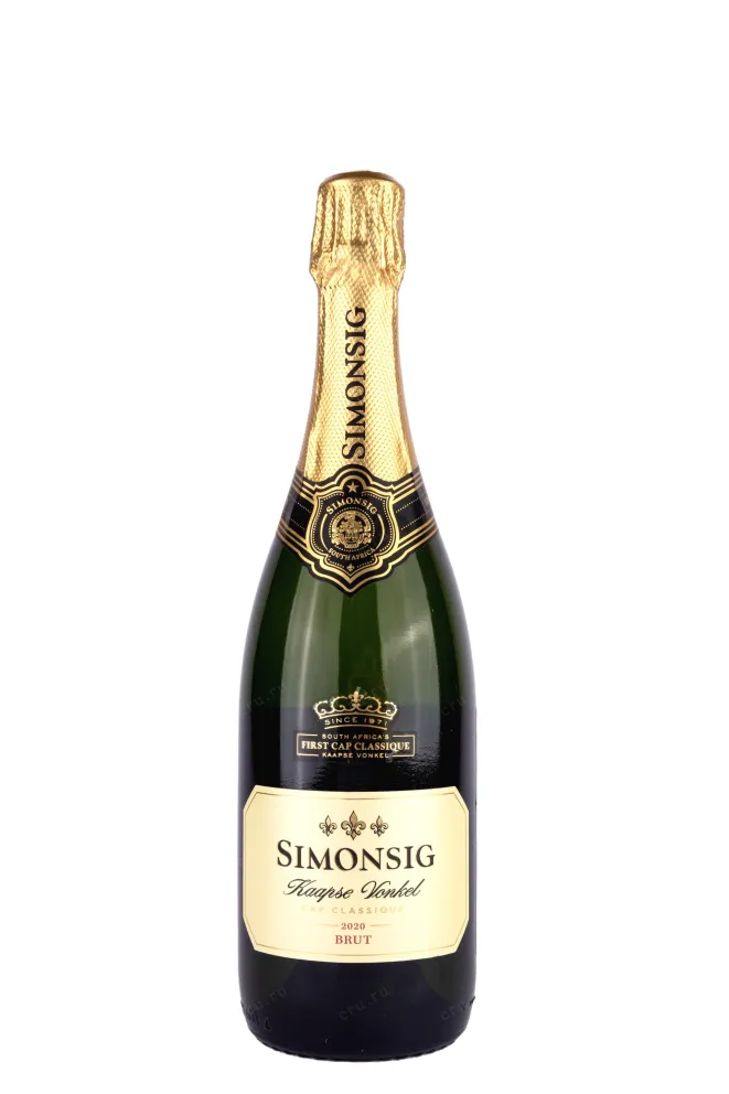 Бутылка Simonsig Kaapse Vonkel with gift box  2020 0.7 л