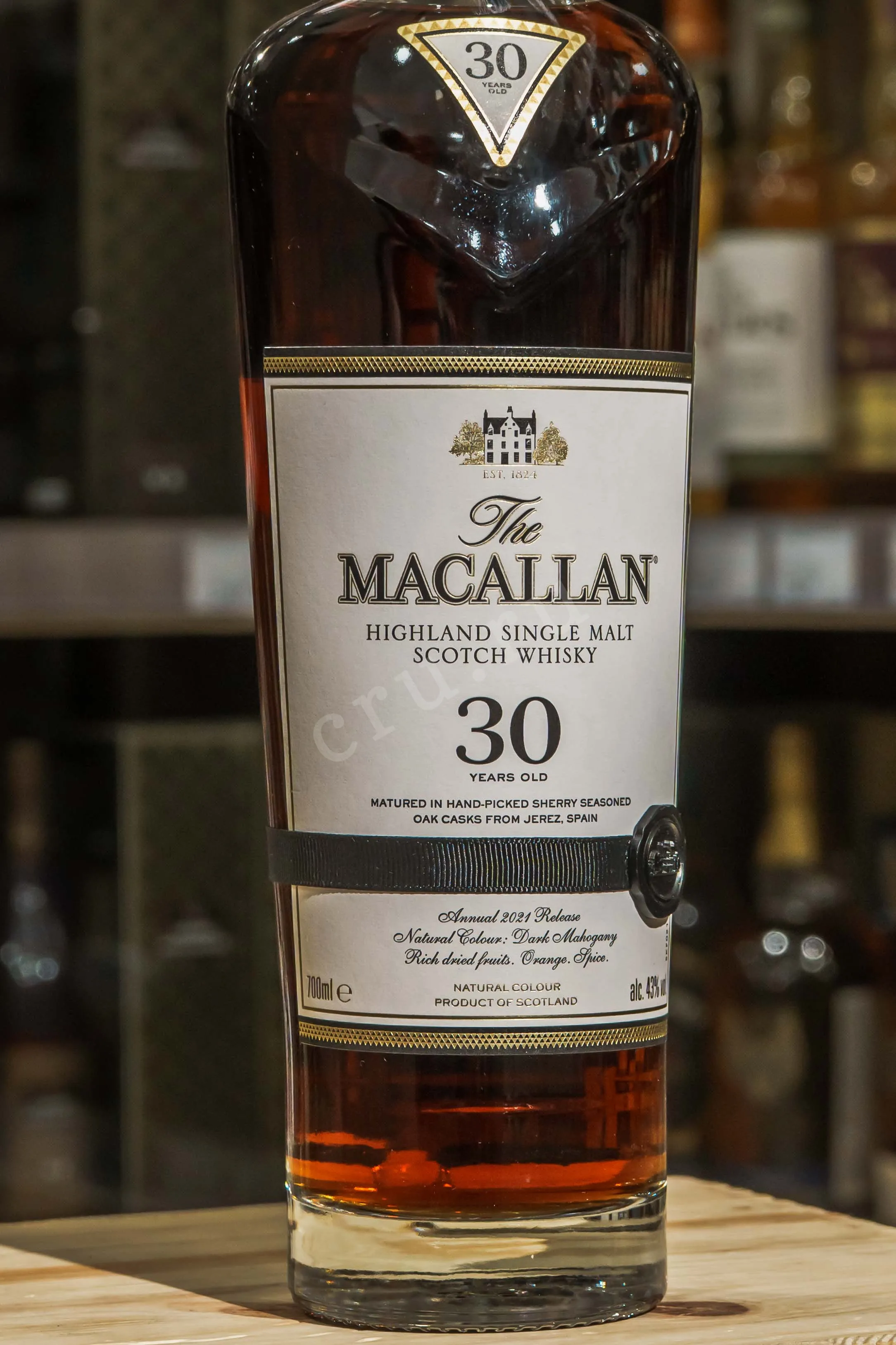 The Macallan 30 Year Old Sherry Oak wooden box 0.7 л купить