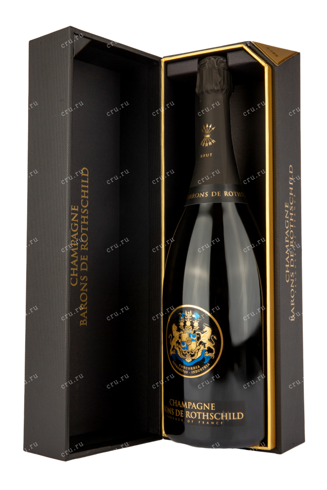 Шампанское Барон де Ротшильд Брют 1,5 в подарочной коробке