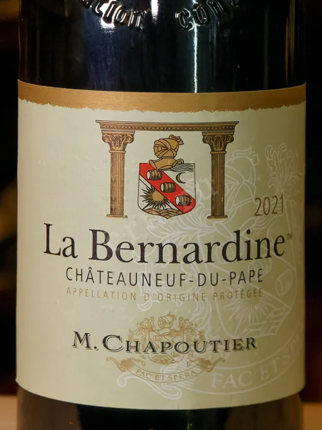 В магазине Крю Профи M.Chapoutier Chateauneuf-du-Pape La Bernardine 2021 0.75 л