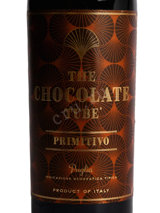 Этикетка Chocolate Tube Primitivo Alberello in tube 2022 0.75 л