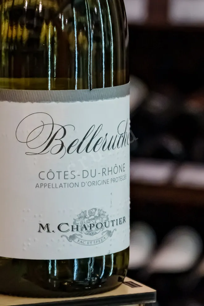 В магазине Крю Профи M.Chapoutier Cotes du Rhone Belleruche AOC dry white 2023 0.75 л