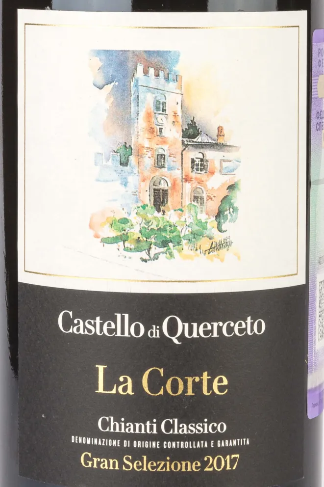 Этикетка La Corte Gran Selezione Chianti Classico Castello di Querceto 2017 0.75 л