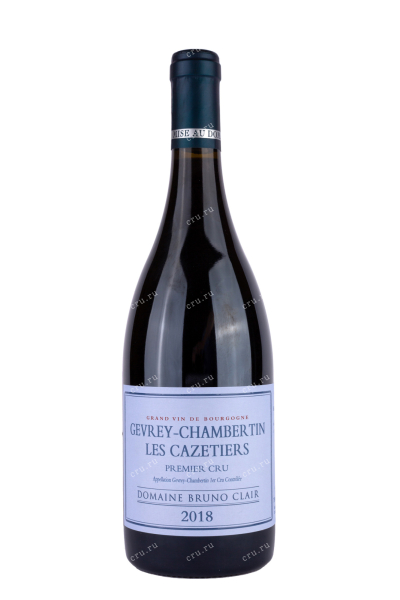 Вино Gevrey-Chambertin Le Cazetiers Premier Cru Domaine Bruno Clair 2018 0.75 л
