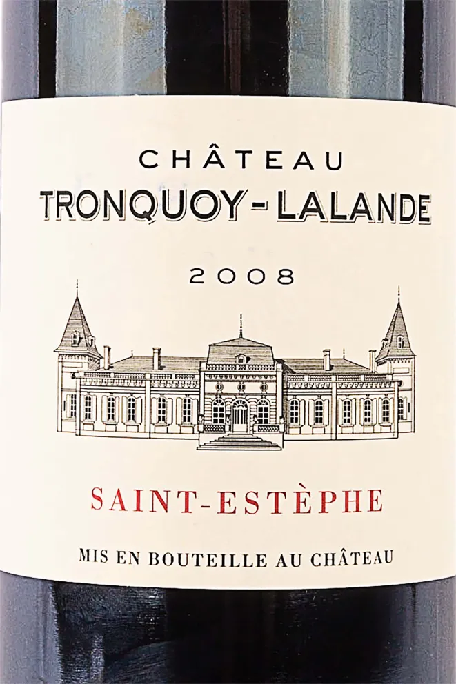 Этикетка Chateau Tronquoy-Lalande 2008 0.75 л