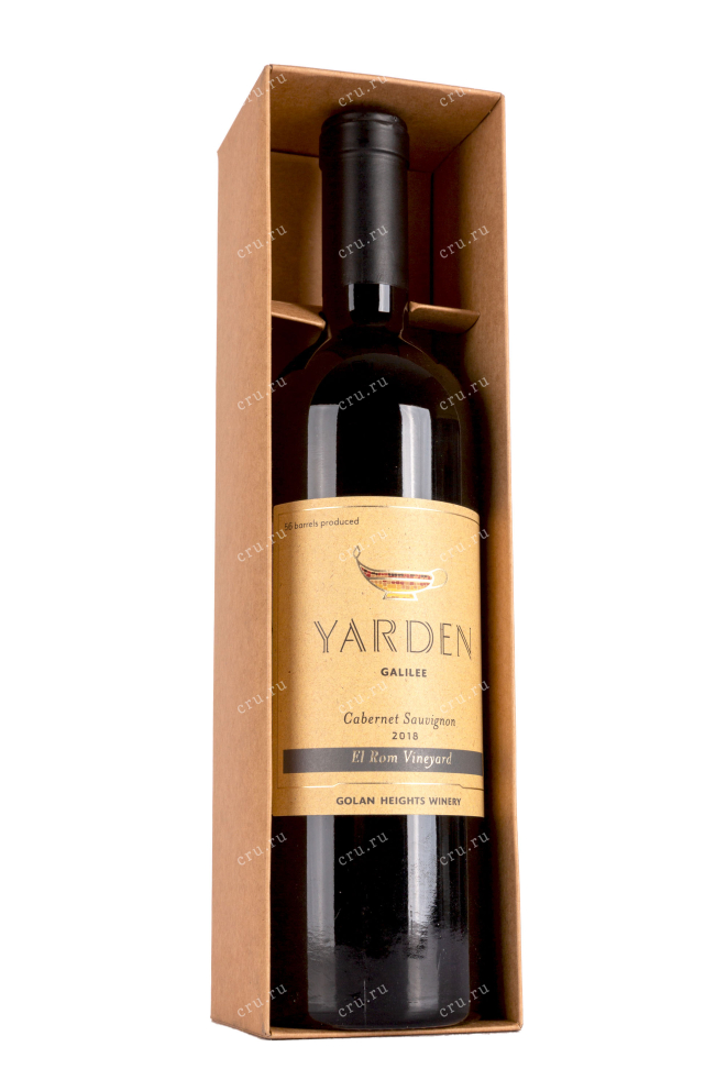 В подарочной коробке Yarden Cabernet Sauvignon El Rom Vineyard gift box 2018 0.75 л