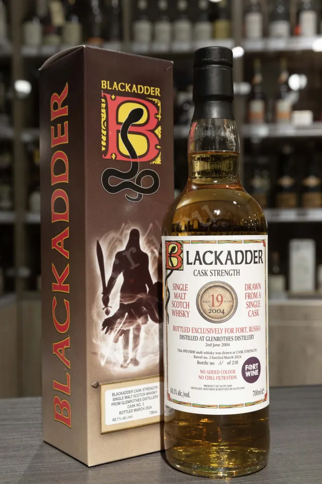 В магазине Крю Профи Blackadder Glenrothes Cask Strength Single Malt 19 YO in gift box 0.7 л
