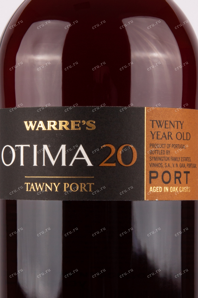 Этикетка портвейна Warres Otima 20 years 0,5