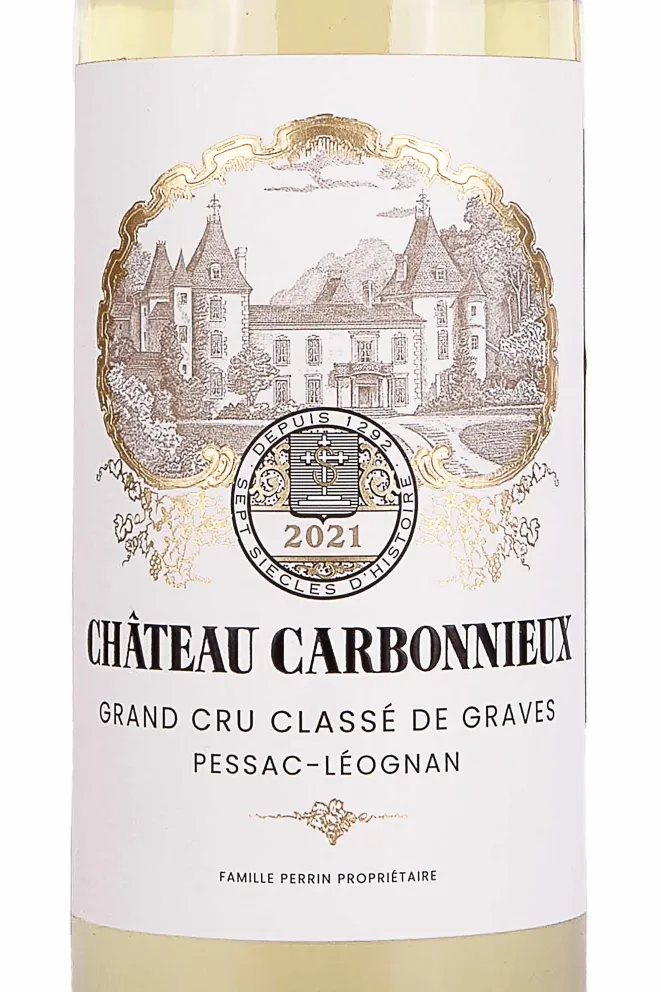 Этикетка Chateau Carbonnieux Grand Cru Classe Pessac-Leognan Blanc 2021 0.75 л
