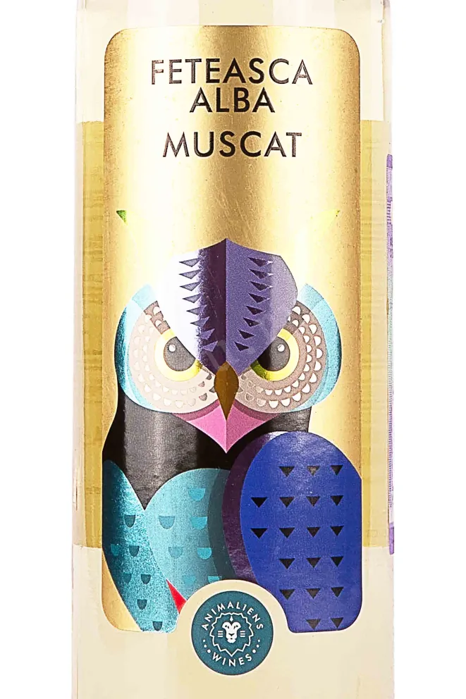 Этикетка Castel Mimi Anim Aliens Feteasca Alba-Muscat 2021 0.75 л