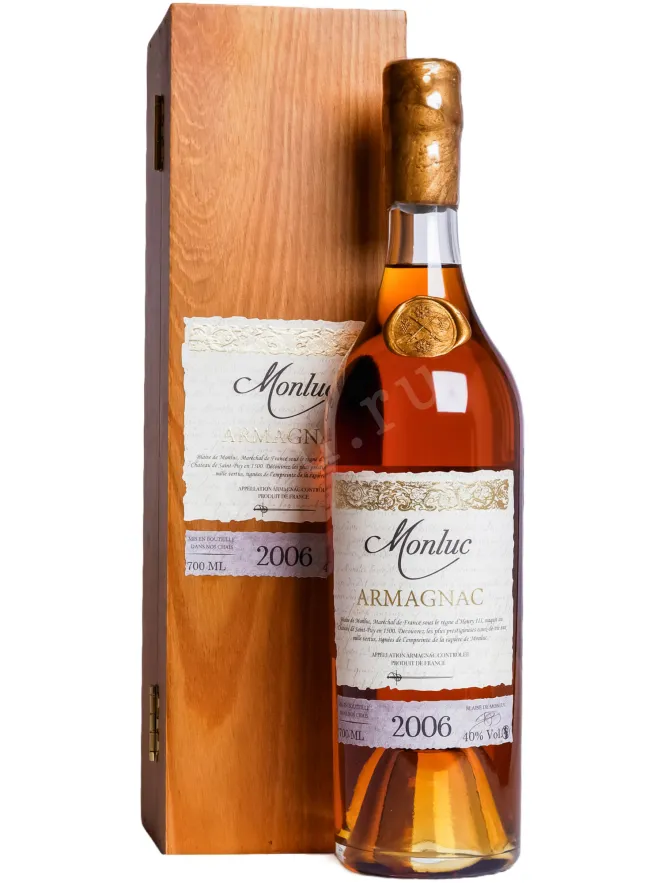 Арманьяк Monluc in Wooden Box 2006 0.7 л