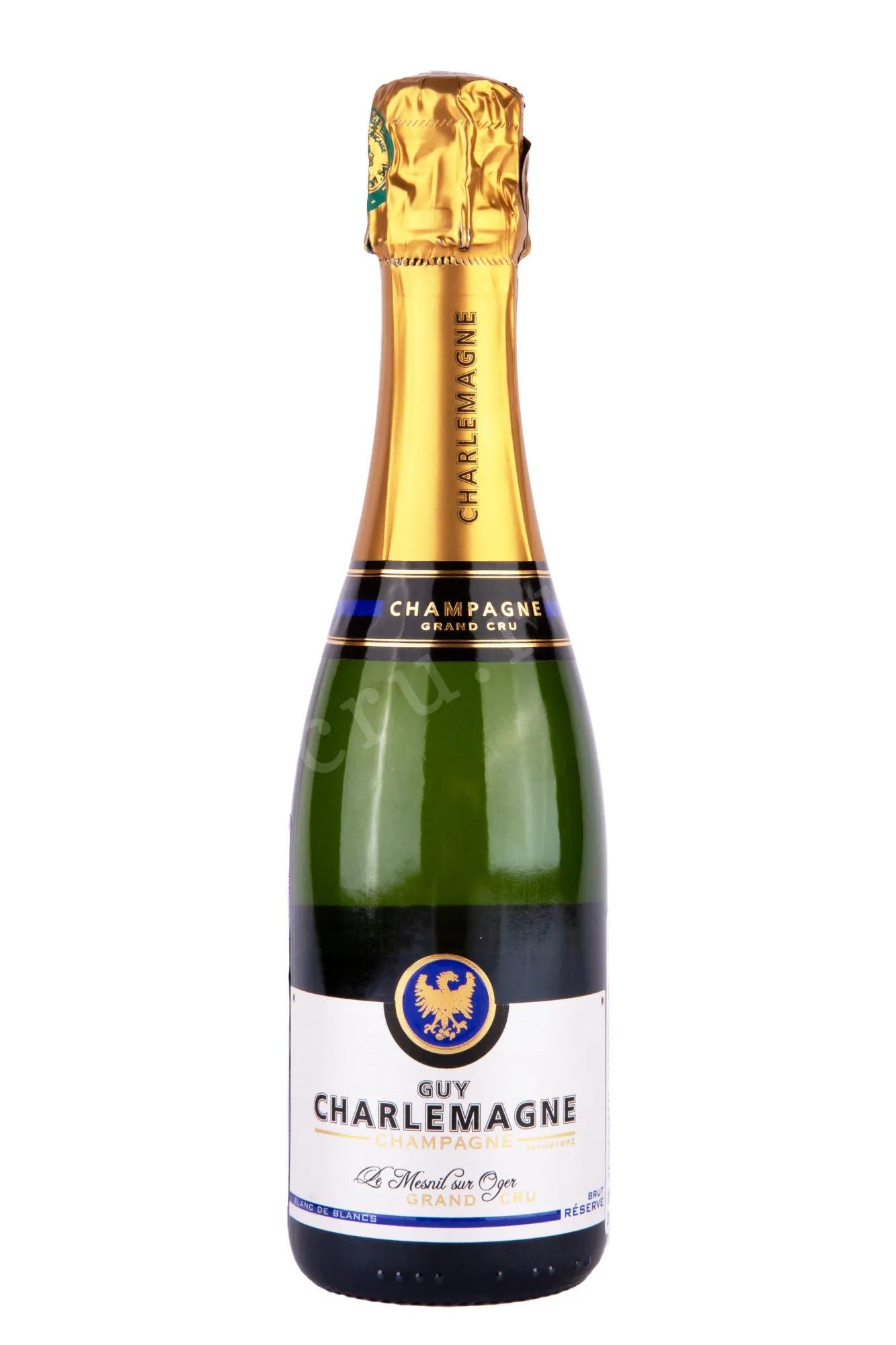 Фото — Шампанское Guy Charlemagne Reserve Blanc de Blancs Le Mesnil-sur-Oger 2019 0.375 л