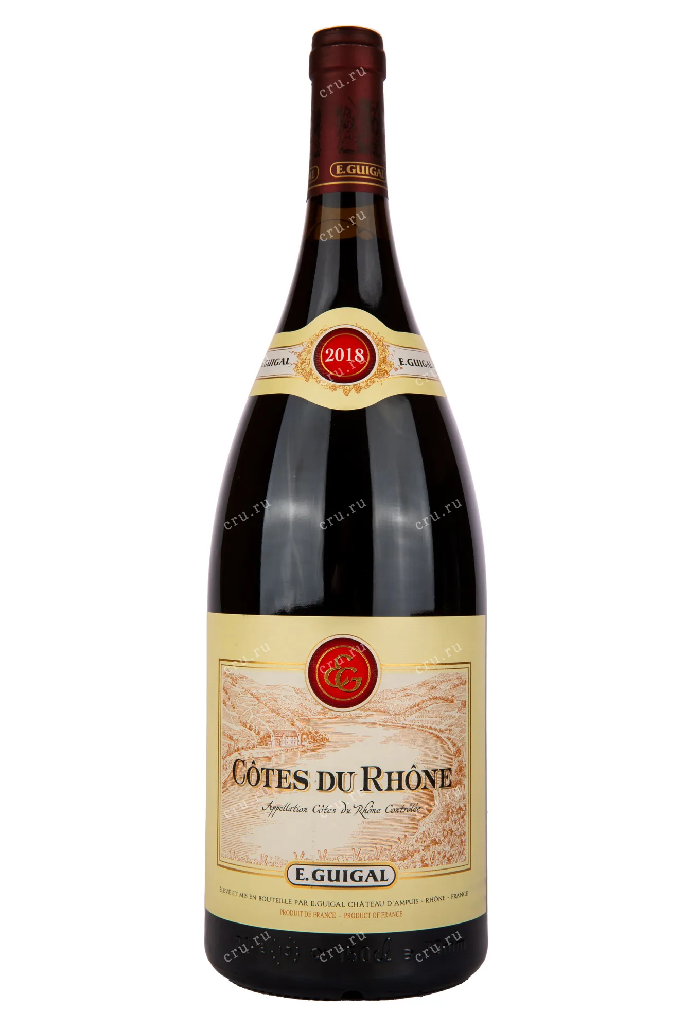 Фото — Вино Guigal Cotes du Rhone Rouge 2019 1.5 л
