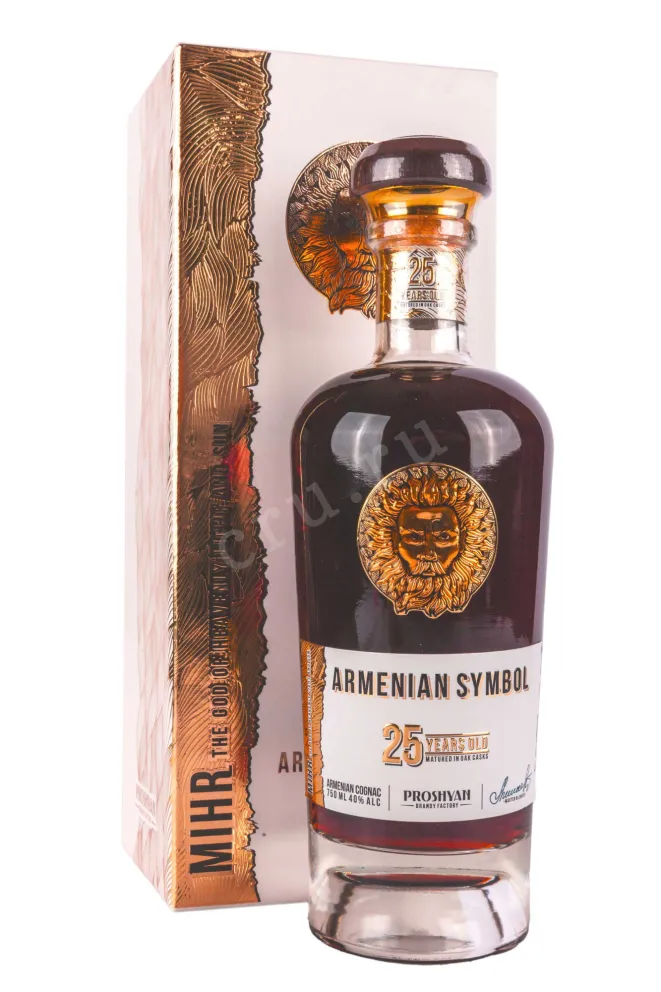 Коньяк Армянский Символ 25 лет в подарочной упаковке  0.75 л