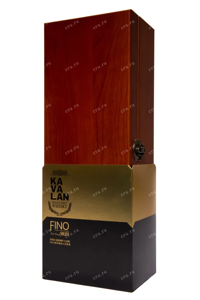 Деревянная коробка Kavalan Solist Fino Sherry Cask gift box 0.7 л