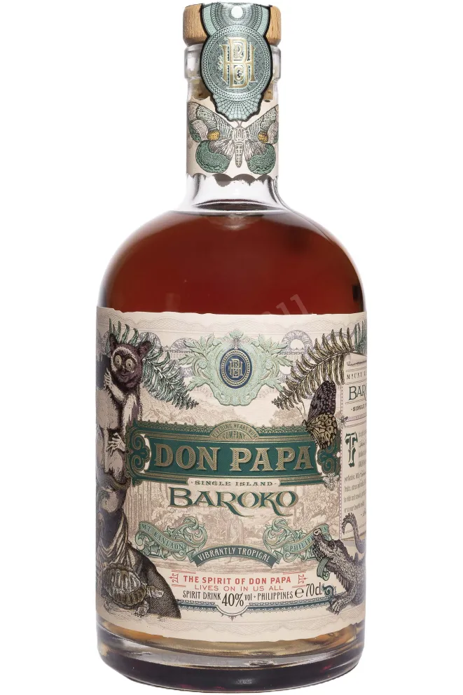 Бутылка Don Papa Baroko in tube 0.7 л