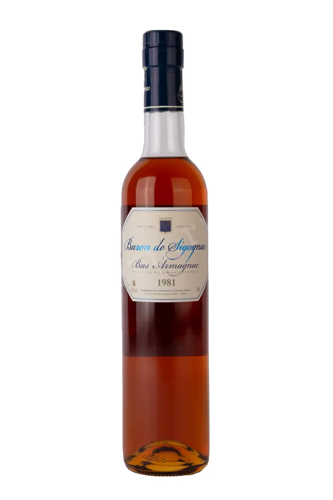 Бутылка Armagnac Baron de Sigognac gift box  1981 0.7 л