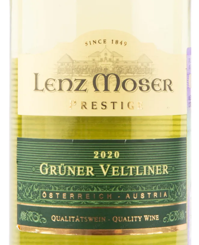 Этикетка Lenz Moser Prestige Gruner Veltliner 2020 0.75 л