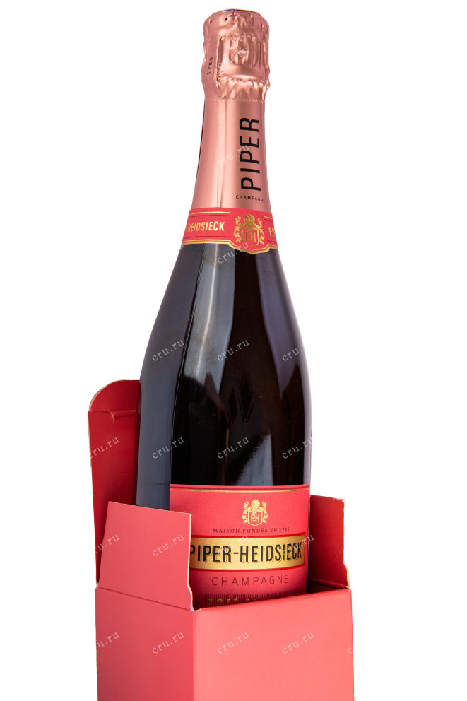 Подарочная коробка игристого вина Piper-Heidsieck Sauvage Rose Brut with gift box 0.75 л