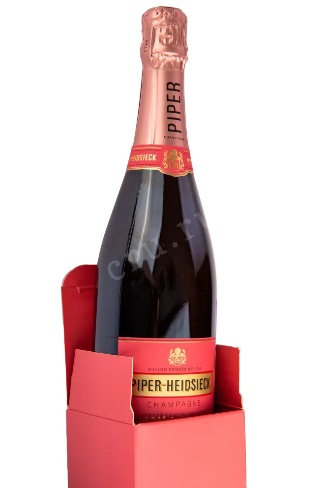Подарочная коробка игристого вина Piper-Heidsieck Sauvage Rose Brut with gift box 0.75 л
