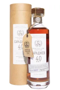 Коньяк Сараджев 40 лет ОС в тубе  0.5 л