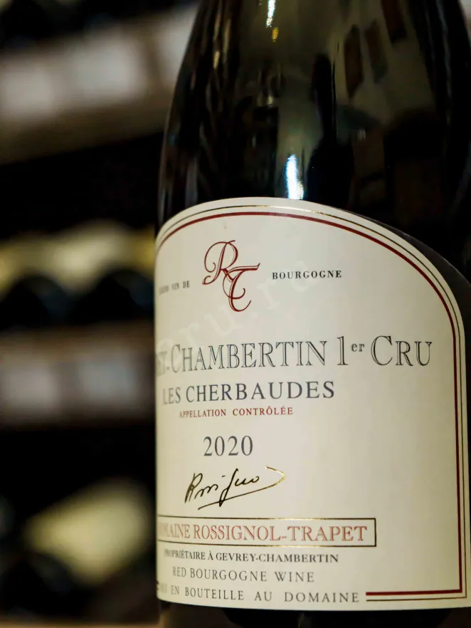 В магазине Крю Профи Domaine Rossignol-Trapet Gevrey-Chambertin 1er Cru Les Cherbaudes 2020 0.75 л