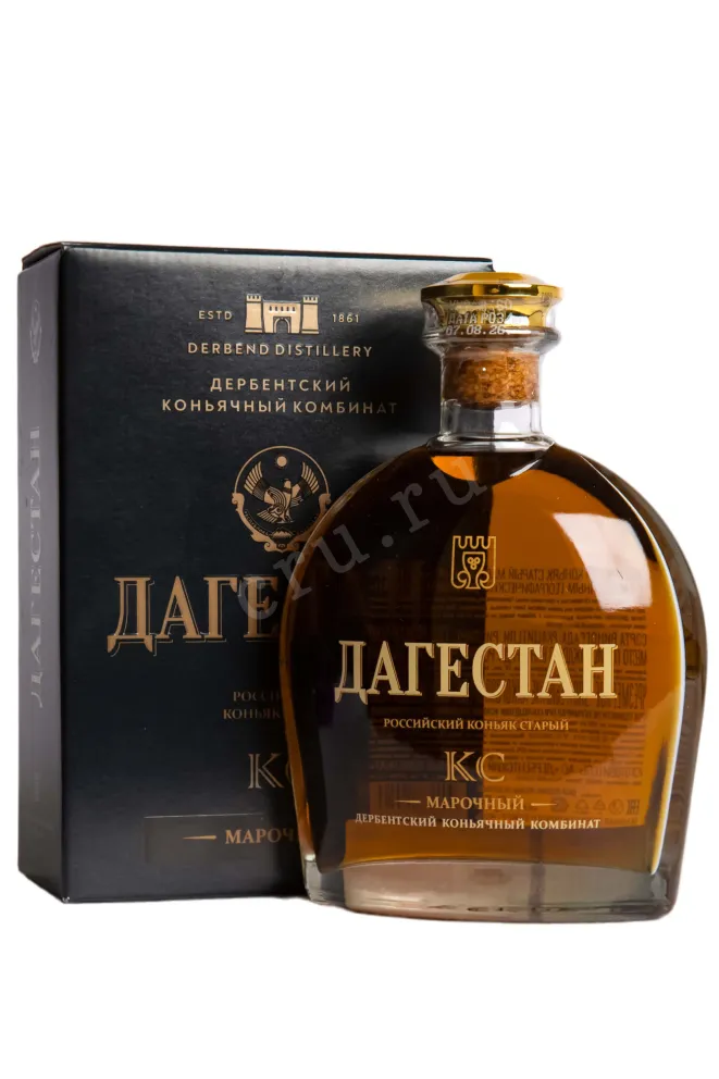 Коньяк Дагестан КС в подарочной коробке  0.5 л