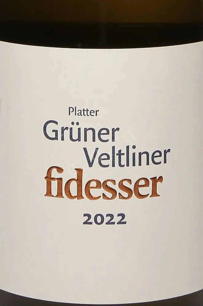 Этикетка Fidesser Gruner Veltliner 2022 0.75 л