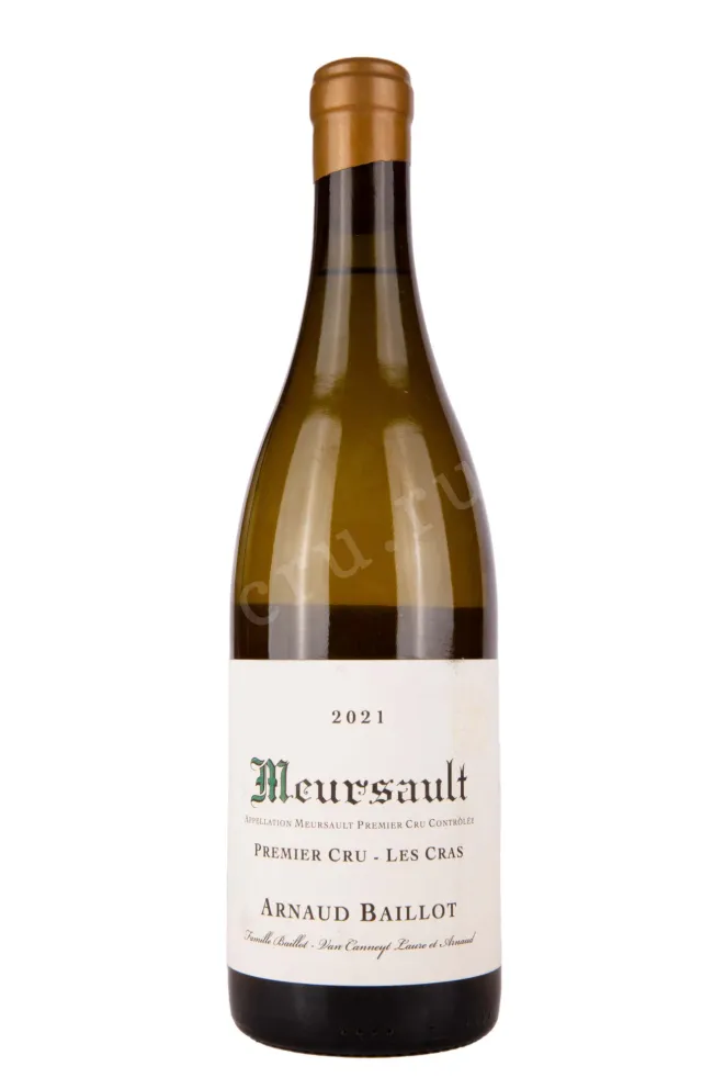 Вино Arnaud Baillot Meursault Les Cras Premier Cru 2021 0.75 л