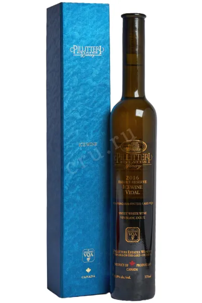 Айсвайн Pillitteri Vidal Reserve gift box 2016 0.375 л
