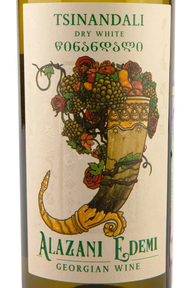 Этикетка Tsinandali Alazani Edemi  2017 0,75 л
