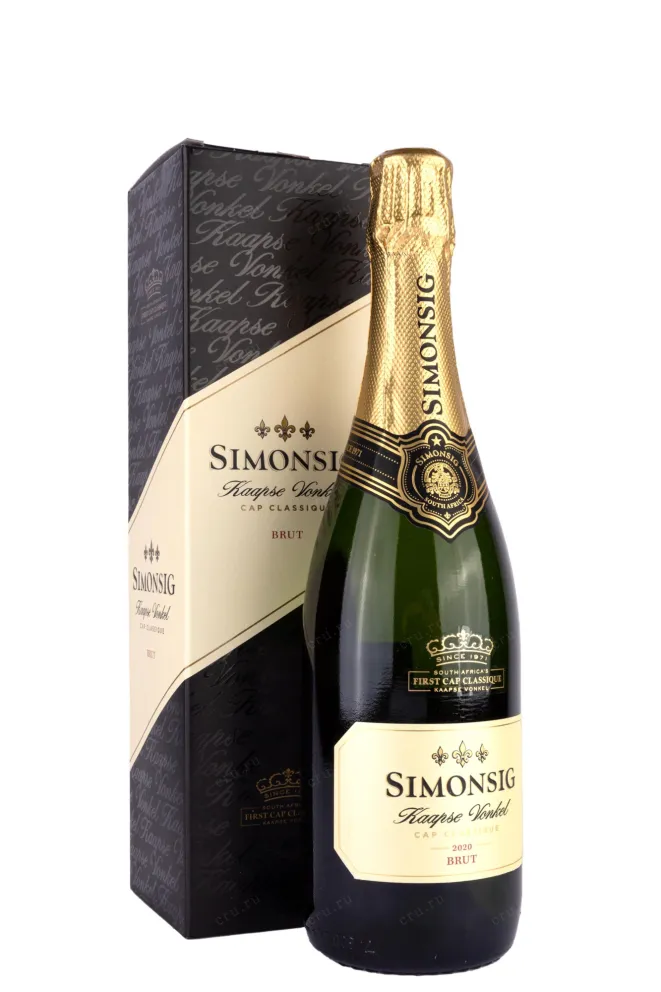 Игристое вино Simonsig Kaapse Vonkel with gift box  2020 0.7 л