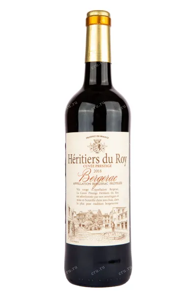 Вино Heritiers du Roy Cuvee Prestige Rouge AOP Bergerac 2018 0.75 л