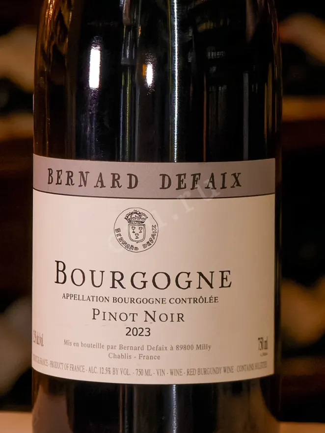 В магазине Крю Профи Bernard Defaix Bourgogne Pinot Noir 2023 0.75 л