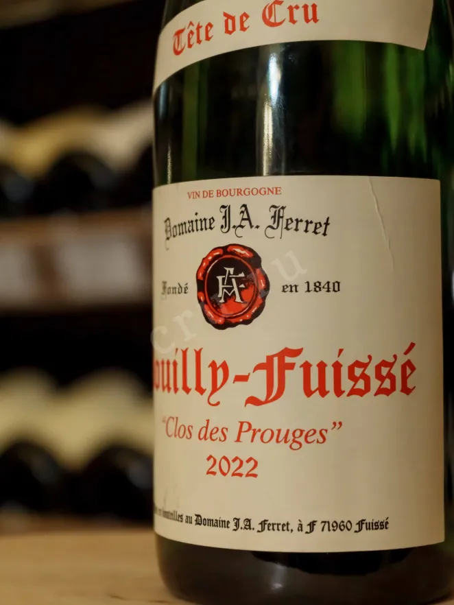 В магазине Крю Профи Domaine J.A. Ferret Pouilly-Fuisse Clos des Prouges 2022 0.75 л