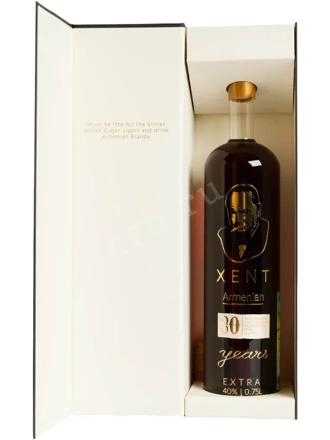 В подарочной коробке Xent 30 years Extra gift box 0.75 л
