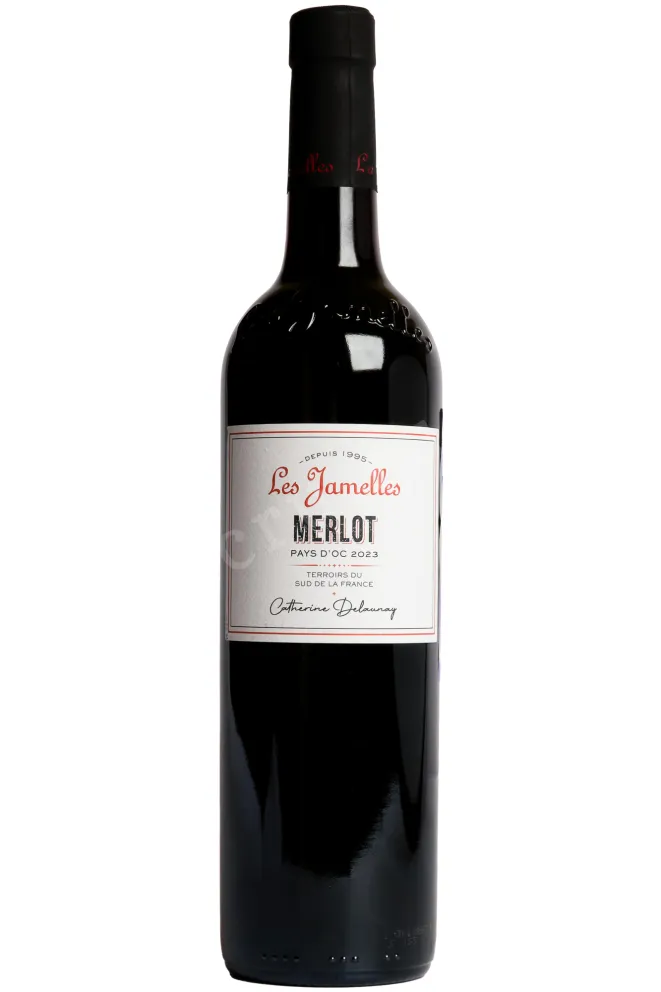 Вино Les Jamelles Merlot 2023 0.75 л