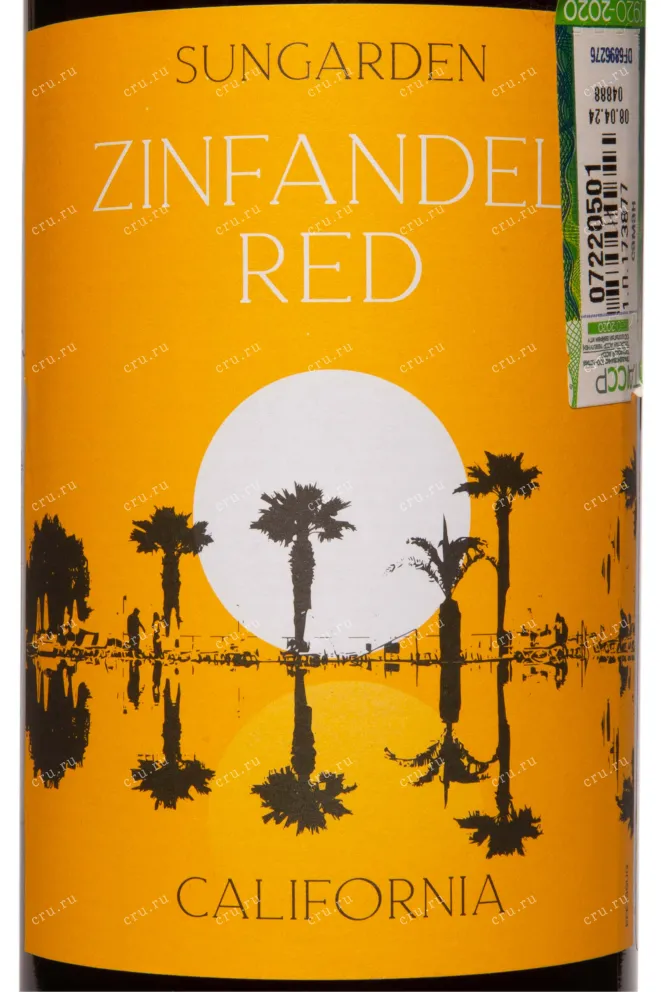 Этикетка Sungarden Zinfandel Red 2021 0.75 л