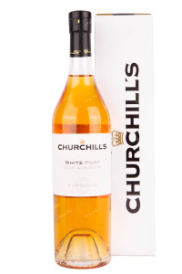 Портвейн Churchills White Dry Aperitif with gift box  0.5 л